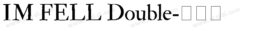 IM FELL Double字体转换